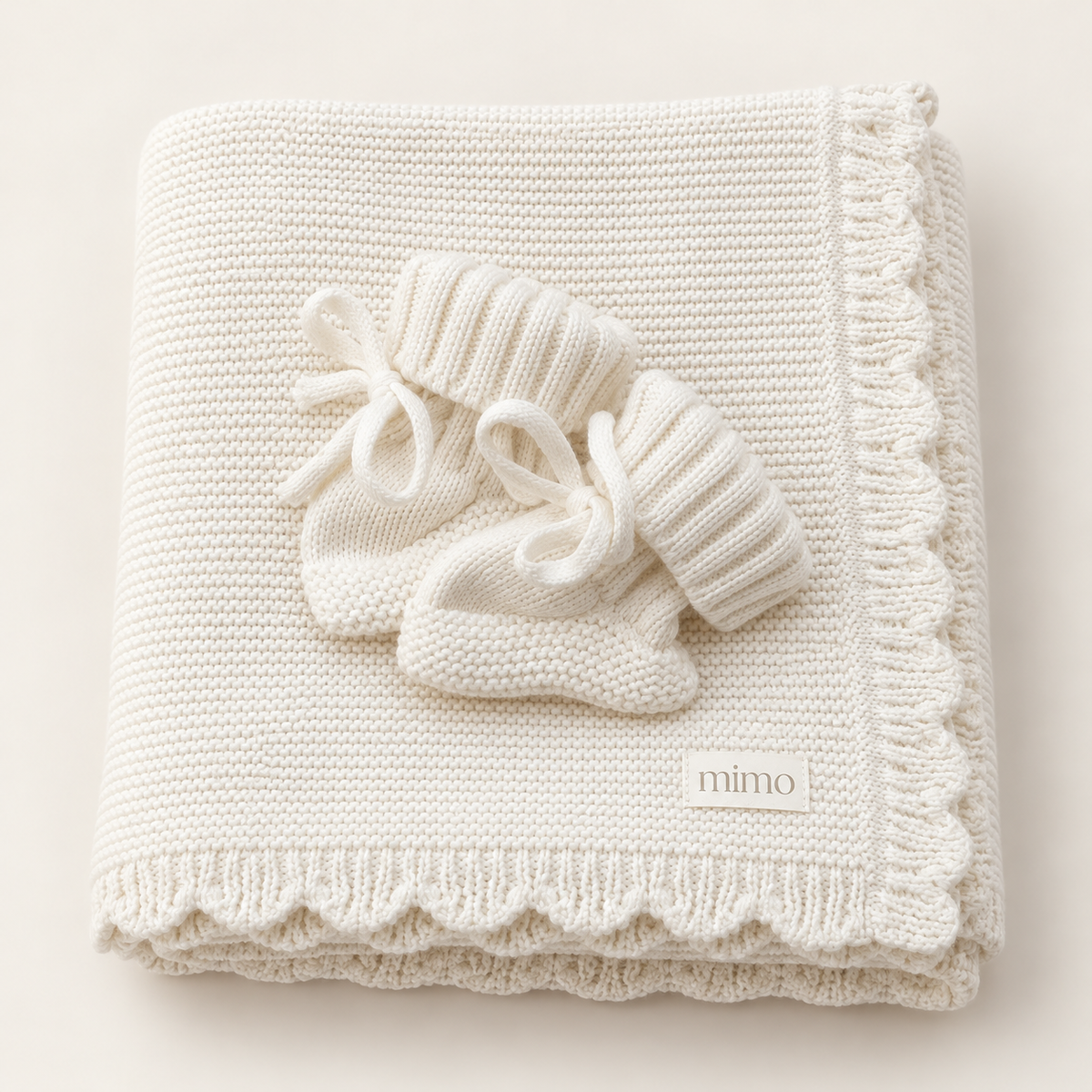 Signature Knit Blanket & Booties Set