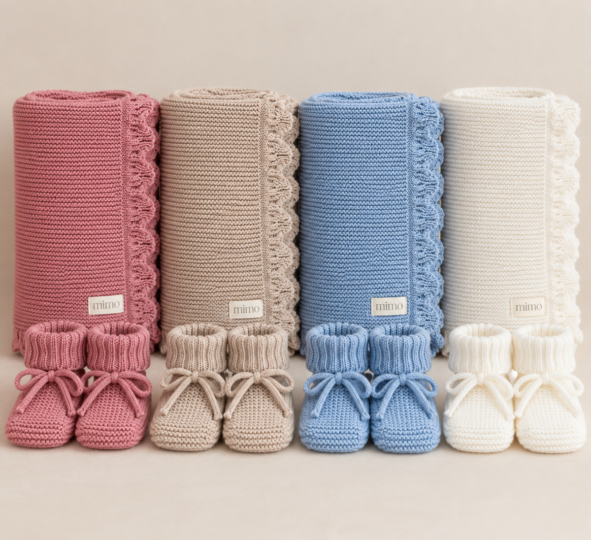 Signature Knit Blanket & Booties Set